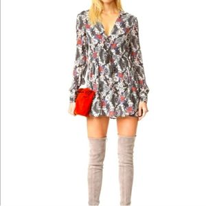 Free People Stealing Fire Mini Dress